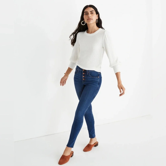 Madewell 10’ high rise button fly skinny 28 - Picture 1 of 3
